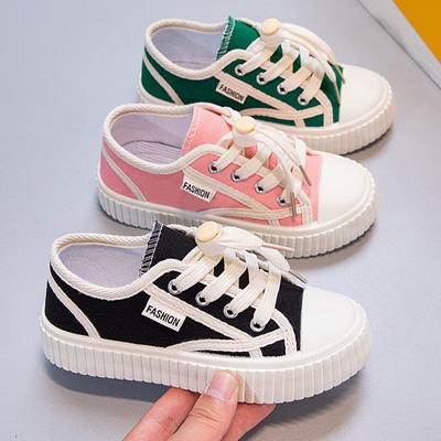 Children's Plus Size Anti Slip and Wear-resistant Fashionable Lightweight Outdoor Sports and Leisure Shoes Canvas Shoes