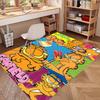 Tapete Estampado Garfield, Carpete de Chão Lavável, Para Entrada Quarto de Estudante Lavanderia Escritório Estudo, Decoração de Casa Presente de Aniversário Natal
