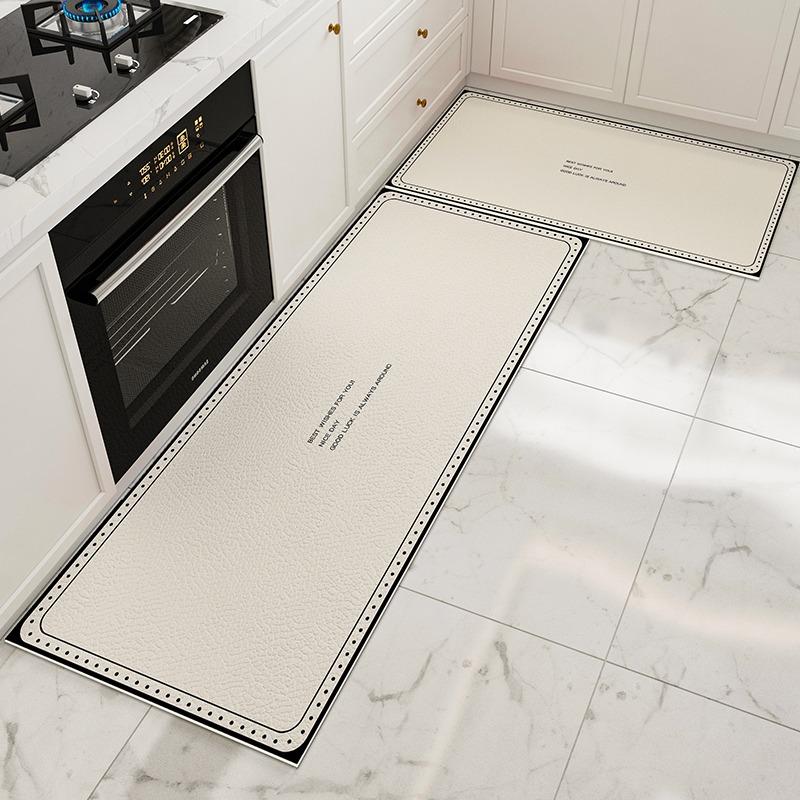 Kitchen Floor Mat Waterproof Non-slip Pvc Carpet Leather Mats Oil-proof Anti-slip Area Rug Home Decoration Alfombra De Cocina