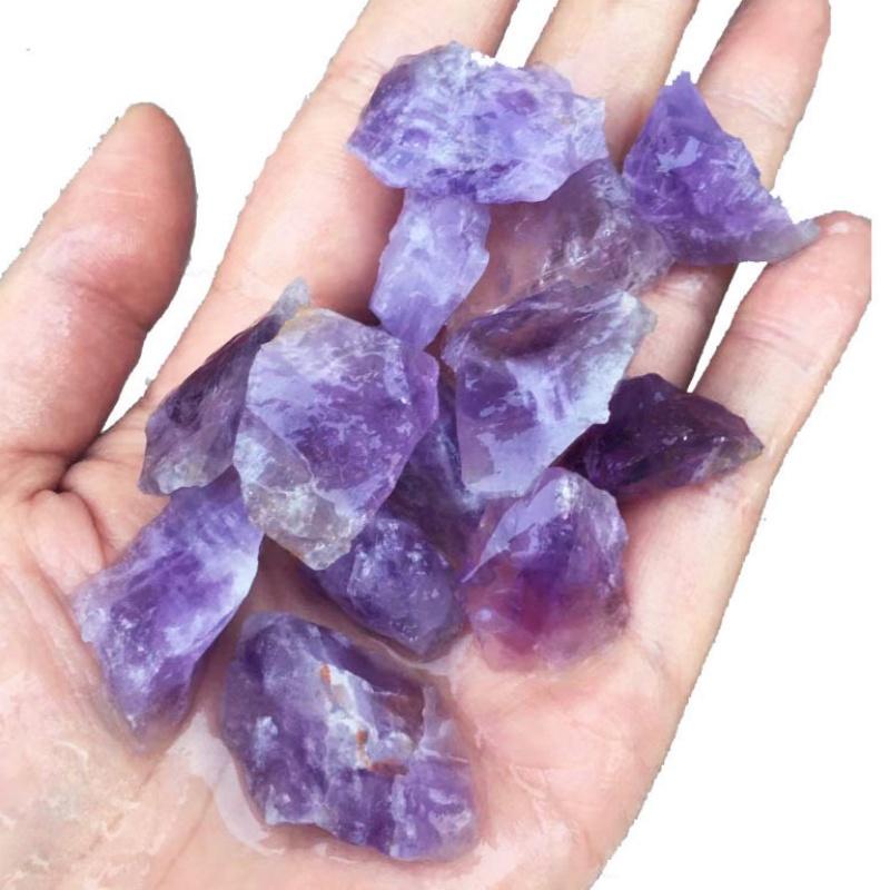 Amethyst Rough Raw Ore Stone Fish Tank Decorative Specimen Natural Light