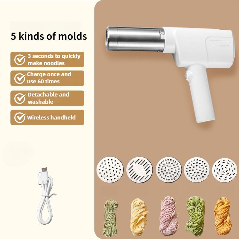 Handheld Electric Noodle Press Machine Household Stainless Steel Food Processing Equipment Fully Automatic Noodle Machine
