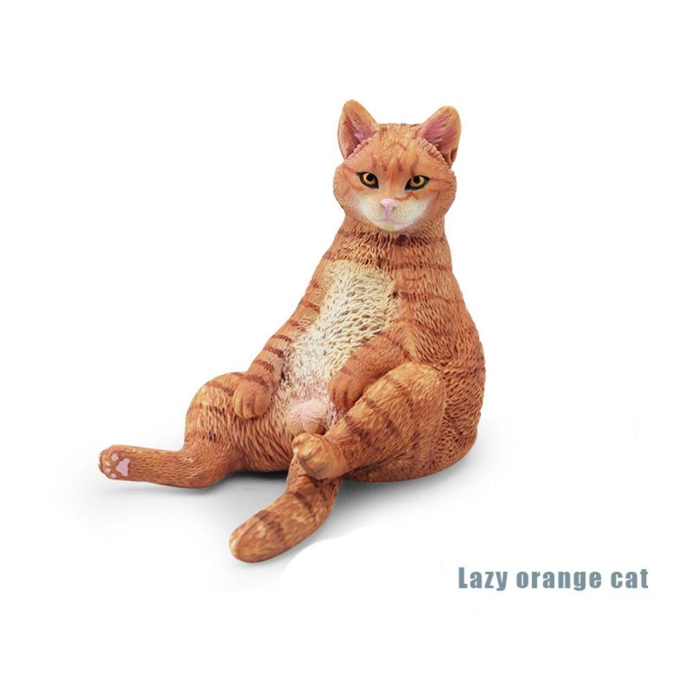 Cute Pet Cat Figures PVC Kids Toy Party Decoration Cat Animal Model Gift