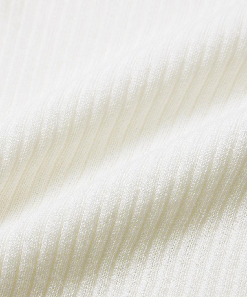 Michikoleondeonkosino Cutout Halterneck Knit Top Ivory