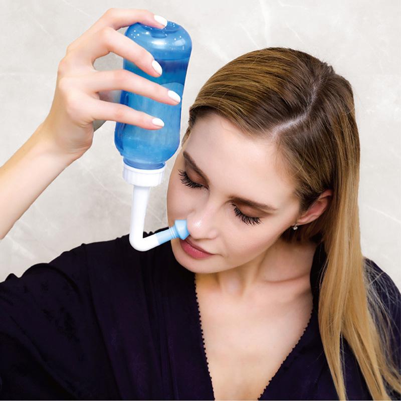 Adults Children Convenient Nasal Wash Pot 300ml 500ml Cleaning Bottle Children's Baby Nose Nasal Wash Cleaner Avoid Allergic