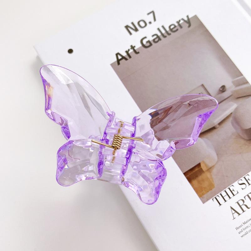 

Geometric Plastic Gorgeous Hair Claw Clips With Sweet Fresh Style For Women Purple8.5cm