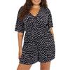 Womens/Ladies Polka Dot Short-Sleeved Playsuit