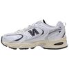 New Balance NB 530 Retro Comfortable Fabric Synthetic Leather Durable Breathable Low-Top Casual Running Shoes Unisex Sneaker White MR530WBV