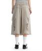 Teulimingbeodeu Scratch Damage Bermuda Sweat Pants [ Beige ]