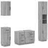 4 Piece Bathroom Cabinet Set HOORN Sonoma Grey