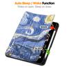 For iPad Pro 2024 Case 11 Inch 5th Gen Tri-fold Leather Painted Stand Smart Case For Funda iPad Pro 11 2024 Case with Pen Holder
