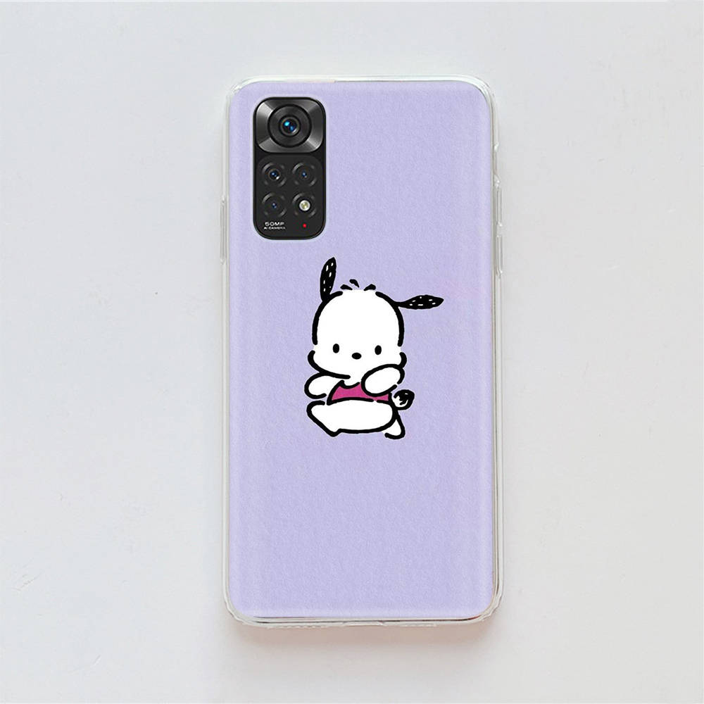 KT73 Pochacco Hülle für Samsung A04 A14 A23 A34 A54 M23 M33 M52 M53 Realme 10 9 C30S C35 C55 VIVO Y02S Y21 Y33S Y51 X80 Pro Klare Hülle