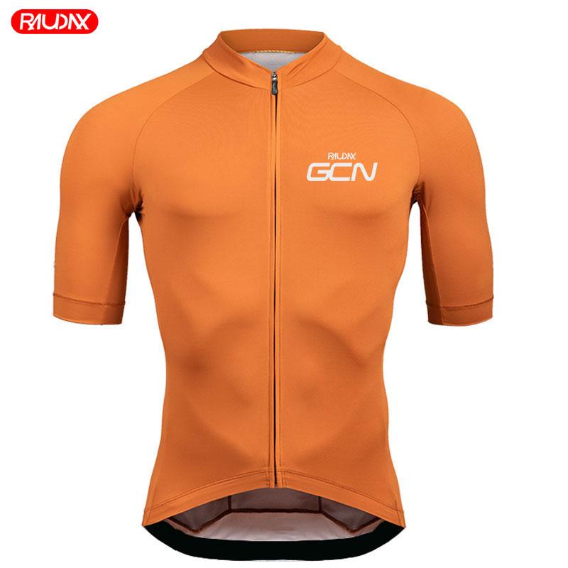Raudax GCN Team Cycling Jersey Set Summer Short Sleeves Cycling Clothing Maillot Ropa Ciclismo Outdoor Riding Bike Uniform
