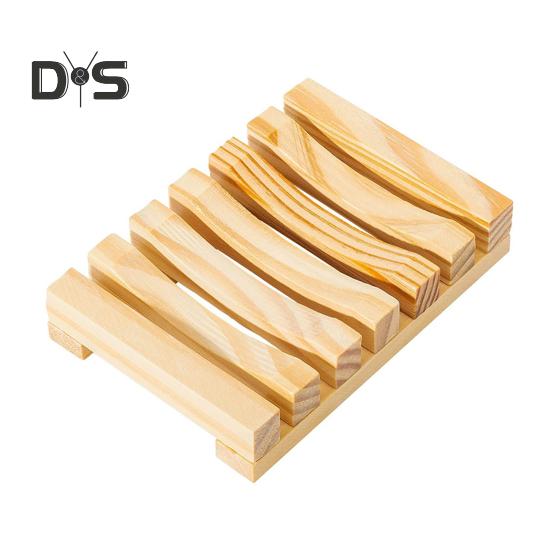 Soap Box Holder High Durability Not Easily Deformed Easy To Clean Bamboo Case Tray Decorative Wooden Soap Drain Holder