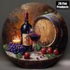 Wine Bottle Metal Wall Art for Bar Kitchen Cafe Decor