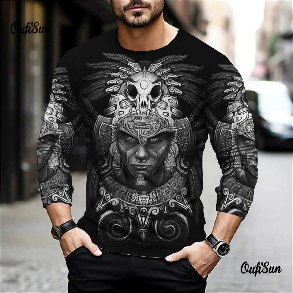 T-shirt Muscle Homme 2026 - Manches Courtes, Impression 3D Drôle, Coton Décontracté, Taille 3XL, Noir