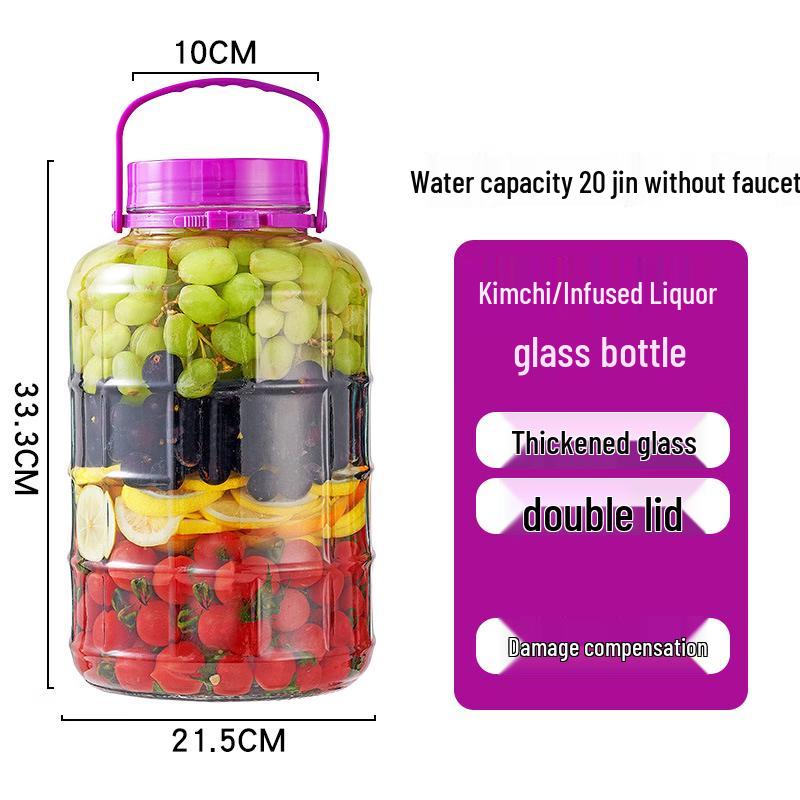 

Lantuan Thick Glass Sealed Storage Jar