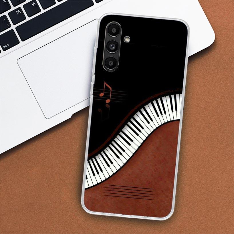 Musik Klavier Tastatur Handyhülle Für Samsung Galaxy A56 A55 A54 A53 A16 A15 A14 A13 A36 A35 A34 A33 A26 A25 A24 A23 A05S A04S A03
