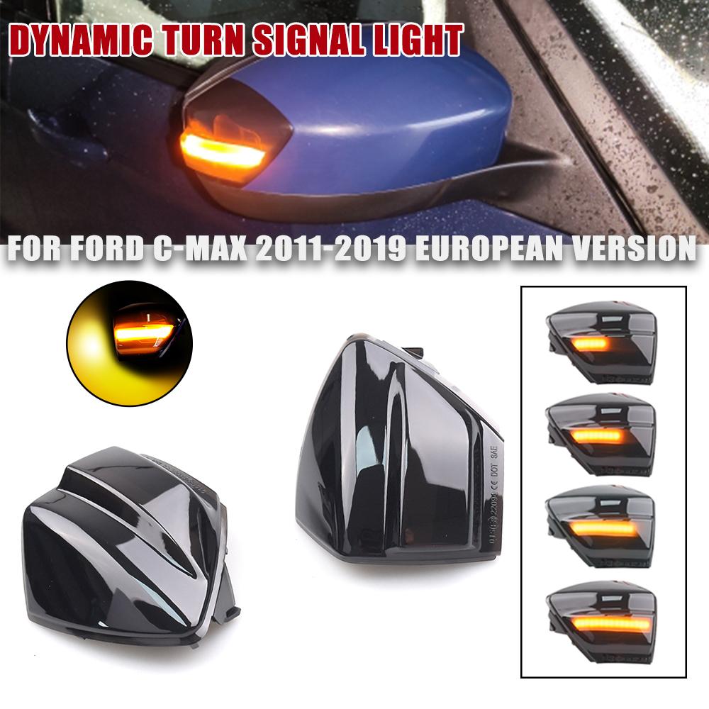 Dynamic Blinker for Ford S-Max 2007 2014 Kuga C394 2008 2012 C-Max 2011 2019 LED Turn Signal Mirror Light