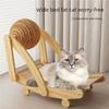 Vertical Cat Scratcher With Sisal Ball Cat Bed Sisal Durable Pet Lounge Chair Wear Resistant No Crumbs For Indoor Cats Kittens Pet Grinding Claw