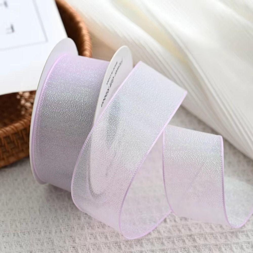 40mm 10 Yards Fishtail Organza Ribbon Crafts Bow DIY Gift Wrap  for Decorating Weddings