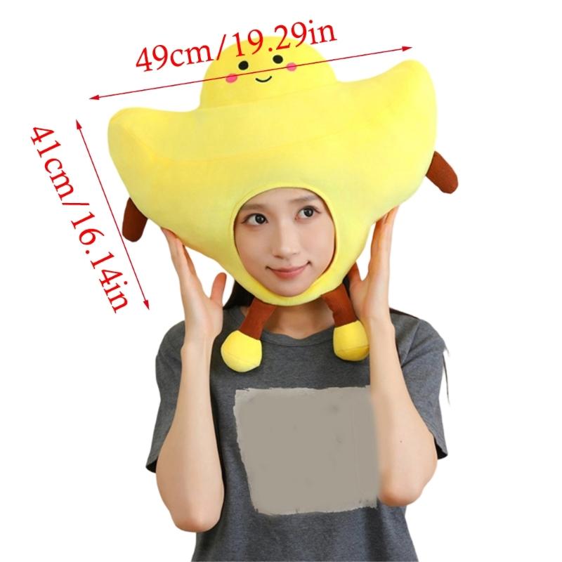 Kids Stretchy Pull On Embroidered Hat With Movable Limbs For Make Up Parties Indoor Outdoor Activity