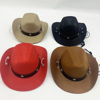 Accessoires pour animaux de compagnie Chiens Chapeaux pour chats Chapeaux de cow-boy réglables Chapeau amusant pour chien