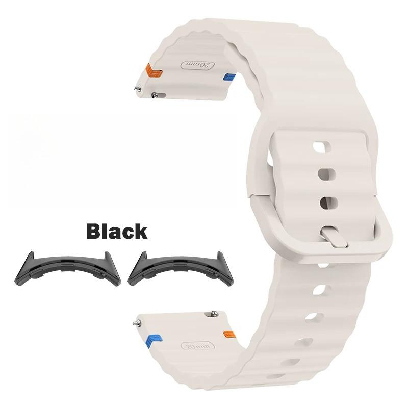 Sport-Ersatzarmband Passend für Google Pixel Watch 4/3 41mm 45mm Zubehör Wellen-Silikonband für Google Pixel Watch 2 1 Correa