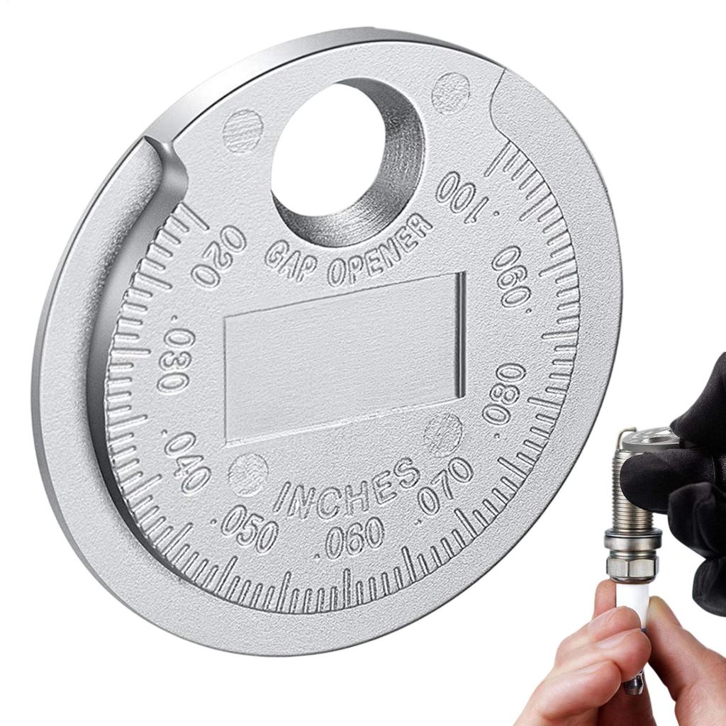 Spark Plug Gap Gauge Measuring Tool 0.6-2.4mm Coin-shaped Spark Automotive Repair Tools For Car Engine Lawn Mower Tool