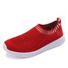 Women's 2025 Spring/Summer Mesh Slip-On Running Shoes - Breathable Knit Sports Shoes for Girls
