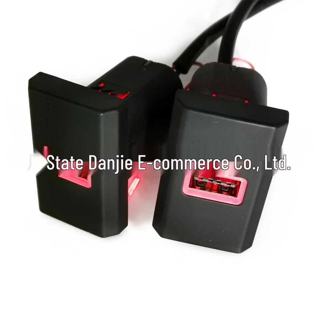 QC3.0 USB Dual Car Charger for Ford Transit 2017-2019—fits original charging ports.