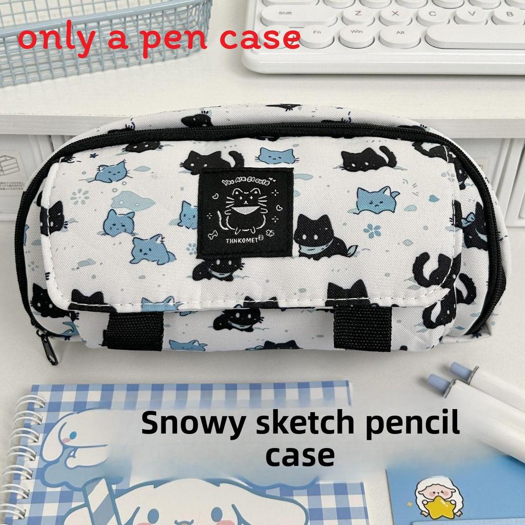 Hello Kitty Capybara Pen Case With Flip Cover Design For Students And Office Use