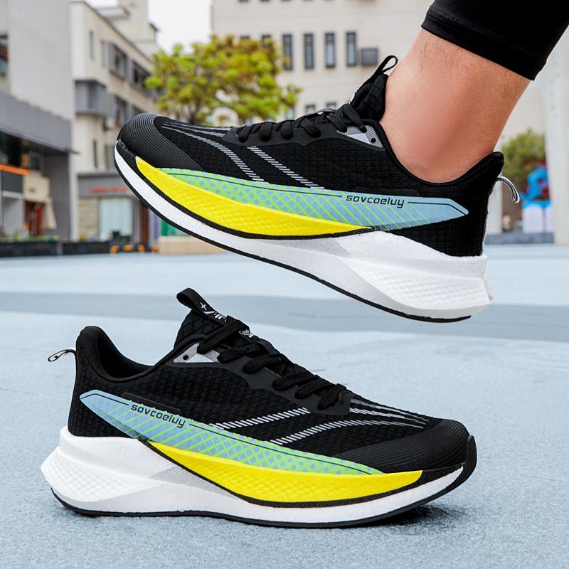 Scarpe da Corsa Speciali da Uomo per Maratona con Piastra in Carbonio Traspiranti Leggere Comode da Donna Atletiche Antiscivolo Ammortizzate Stabili Sneakers