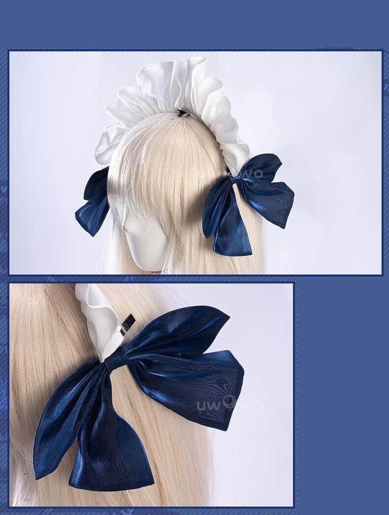 Pupubanbanya Ishtar Cosplay Costume (Lavender), Christmas Halloween Costume, Maid Outfit, Size S