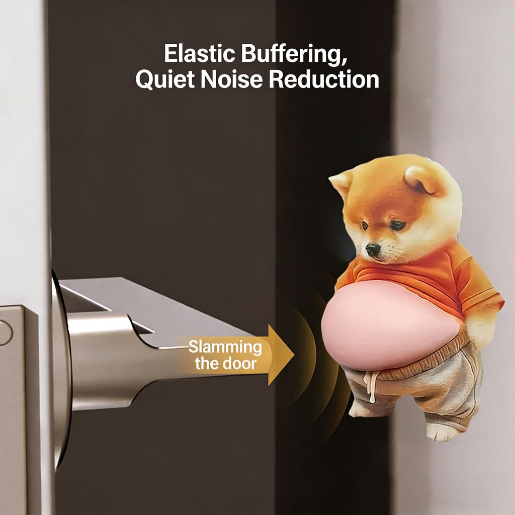 2pcs 3D Shiba Inu Stickers – Cute Orange Apparel Shiba Inu Stickers, 3D Cute Chubby Shiba Inu (Design), Silicone Self-Adhesive