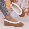 Shoes for Women Winter Fashion Women Plush Warm Comfort Non-slip Flats Cotton Shoes Loafers Women Short Boots