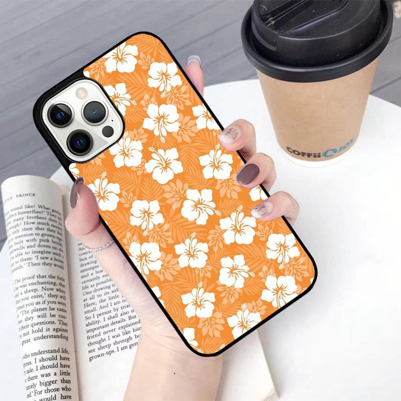 Hibiscus Flowers Floral Hybrid Mobile Phone Cases Cover For iPhone 17 Air 16 15 14 12 13 11 Pro MAX Apple Plus Coque