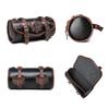 Motorcycle Saddlebag Front Handlebar Bag PU Leather Sissybar Storage Pouches Suitable for Tools&Essential, Daily Commute