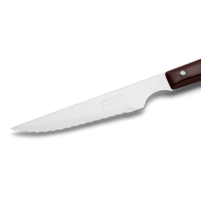 Couteau - Arcos - 804000 - Acier inoxydable - Kulhavý 11 cm - Poignée en Nylon