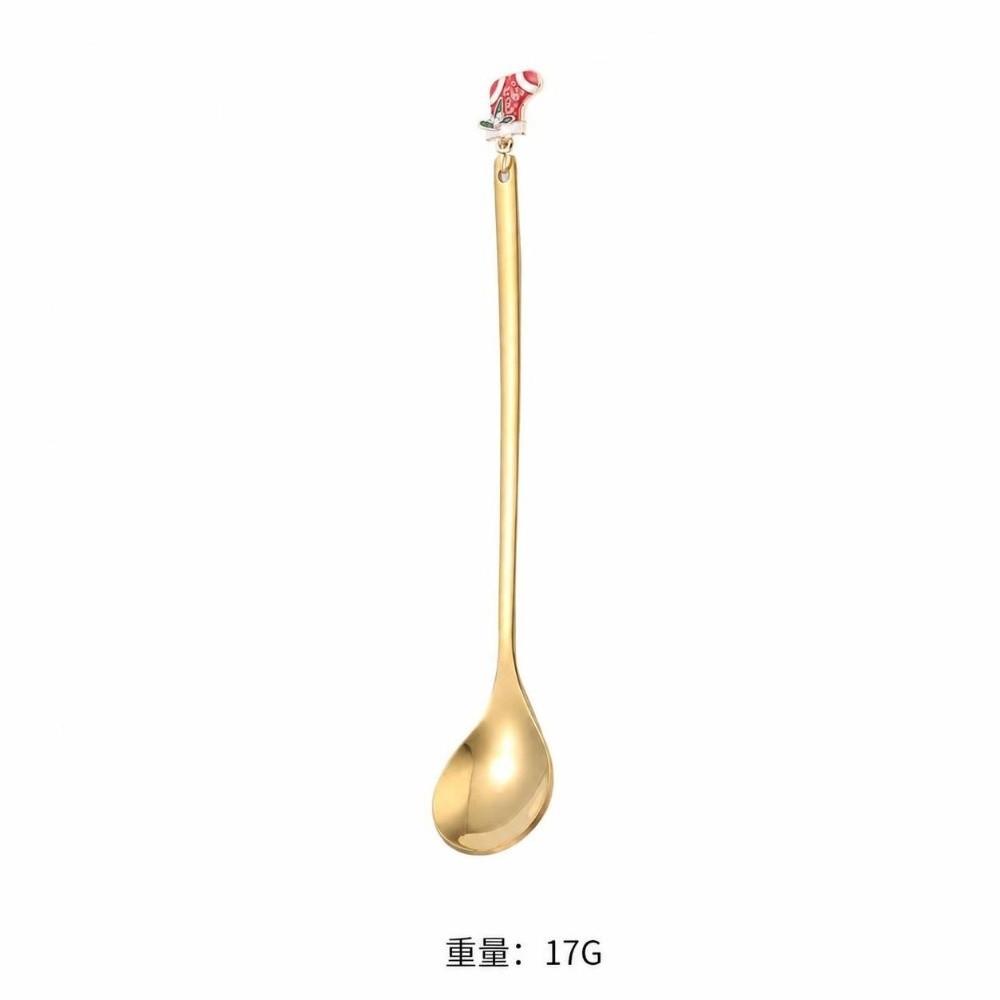 Elk Pendant Christmas Spoon Set Creative Tableware Dessert Spoon Creative Coffee Spoon  Christmas