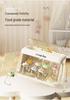 Folding Cabinet: Dustproof Baby Bottle & Weaning Food Storage with Draining Tableware Toolbox Shelf