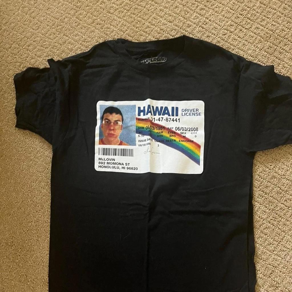 T-shirt Superbad z licencją kierowcy McLovin Hawaii