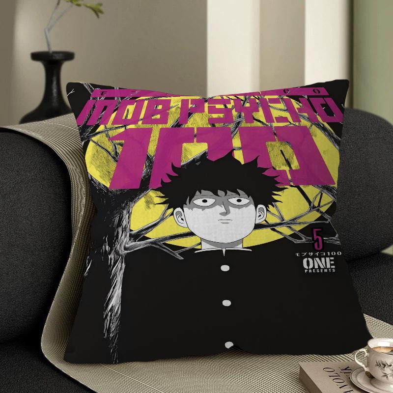 Mob Psycho 100 Personalisierte Kissenstaubabdeckung Schlafzimmer Kinder Party Dekoration Kissenbezug Geburtstag Kindergeschenk