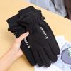 Winter Ski Gloves Men Cycling Bike Gloves Thermal Polar Fleece Gloves Cold Wind Waterproof Touchscreen Warm Skiing Mitten