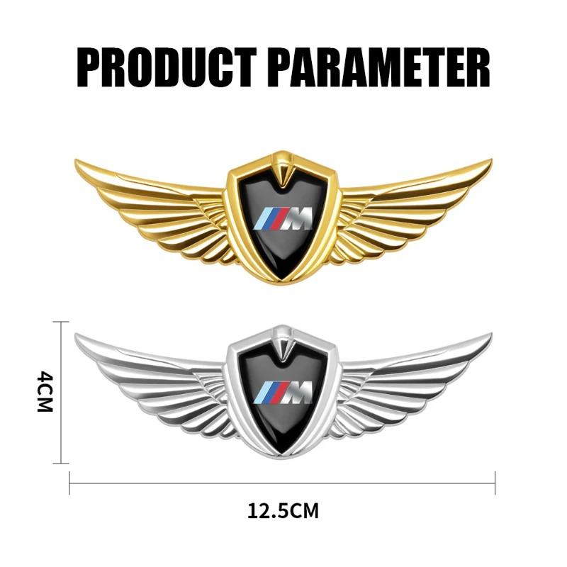 3D Metal Wings Badge Car Styling Body Sticker Decals Auto Exterior Accessories For BMW F30 F10 E90 E34 E53 E61 E62 E93 GT X3 E46