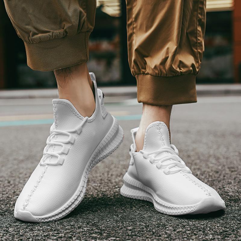 

2025 new leather coconut fashion trend sports men s shoes leather surface large size trend one pedal casual shoes 40