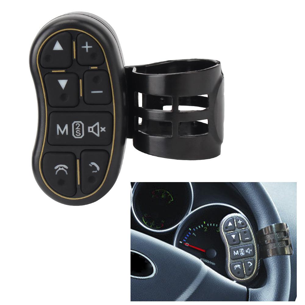 Multi-functional Car-styling Car Navigation DVD Car Steering Wheel Controller Wireless Remote Control Applicable Universal Steering Control Button