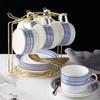 European Ceramic Coffee Cup & Saucer Set