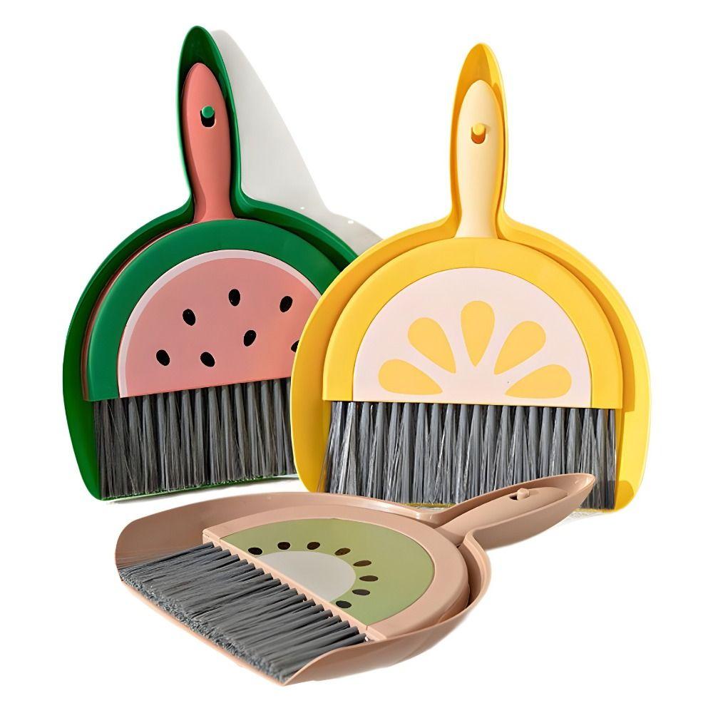Set Carino Piccolo Scope Paletta Portatile Tastiera Piccola Scopa Manuale Spazzare Viaggio