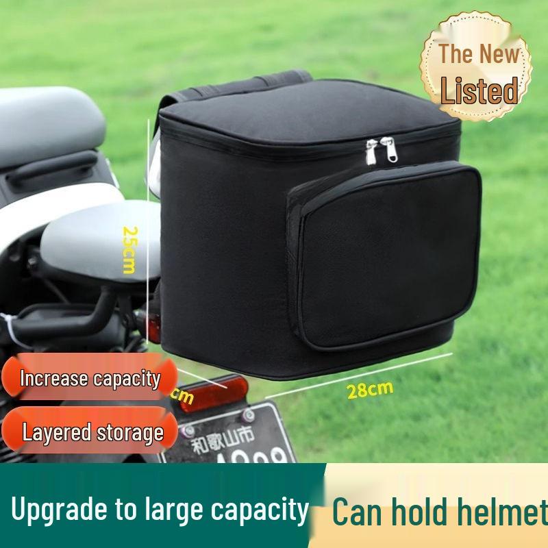 Electric Vehicle Trunk Helmet Storage Bag & Battery Motorcycle Tail Box