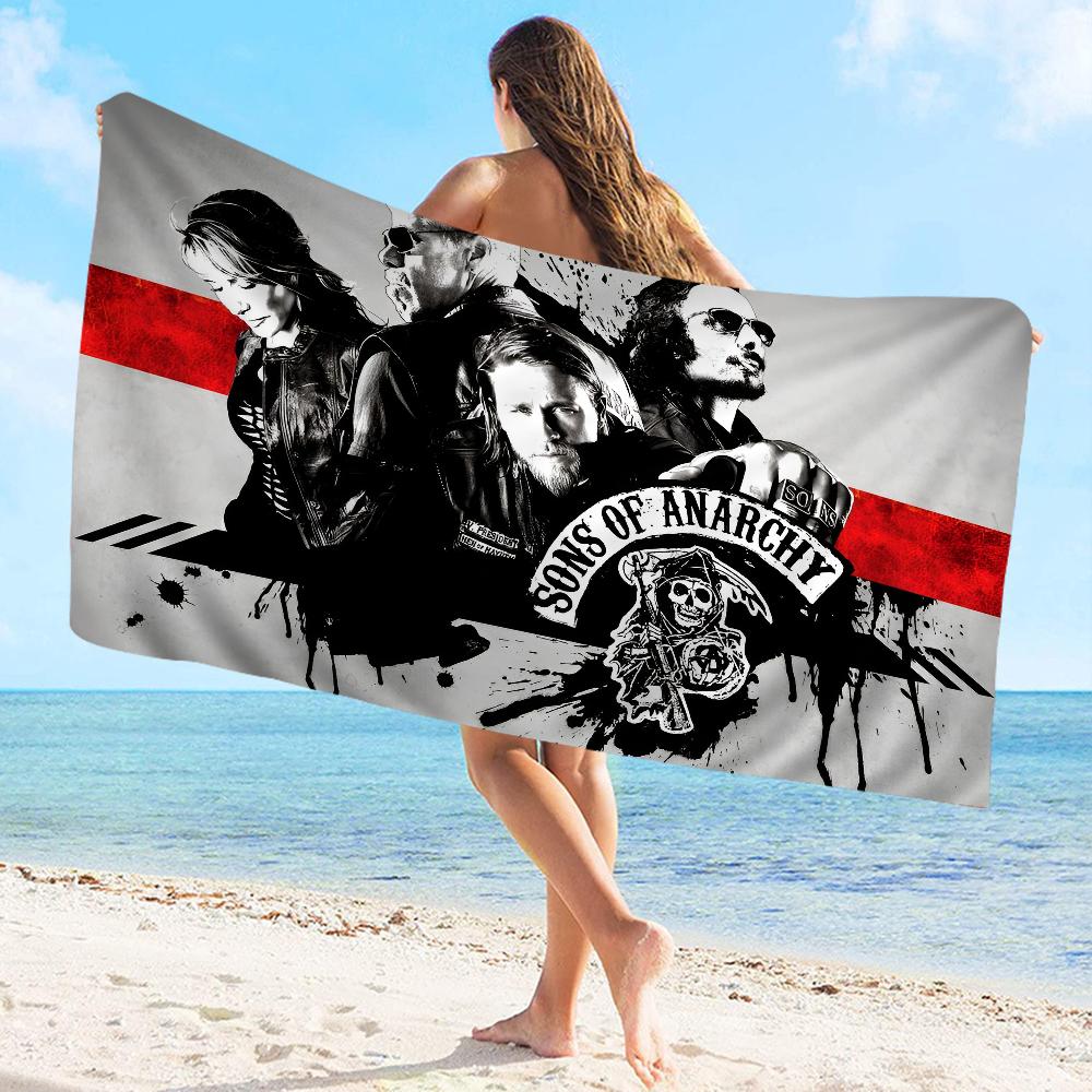 Son Of Anarchy Towel Microfiber Beach Towel Absorbent Quick Dry Soft Yoga Swimming Resort Mountain Climbing Towel